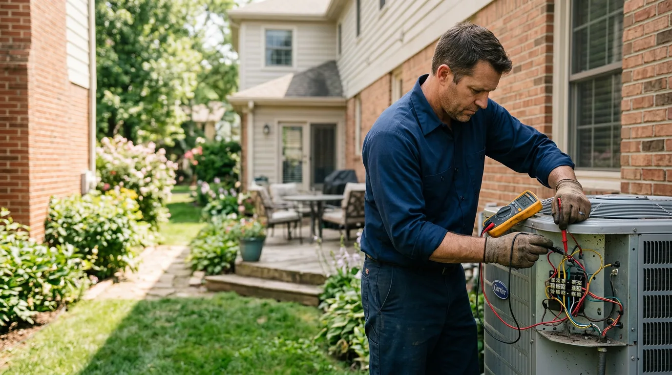 HVAC technician working near Clark, PA